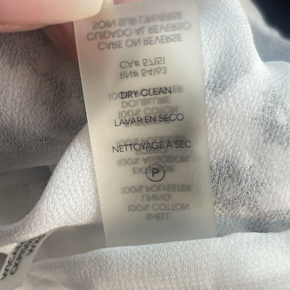 Calvin Klein Blouse Womens Plus Size 3X Lined Balloon Sleeve Boho Floral - Picture 8 of 11